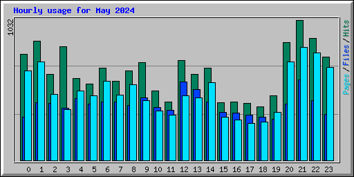 Hourly usage for May 2024