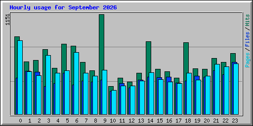 Hourly usage for September 2026